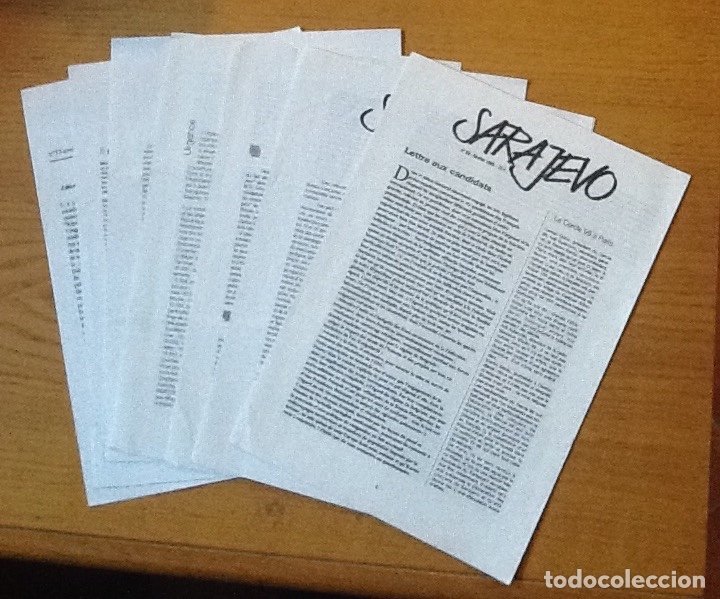 Collection Magazines and Newspapers: Sarajevo 23, 24, 25, 28, 34, 35, 36. 37,1995-96. Lettre d'information de l'Association Sarajevo
