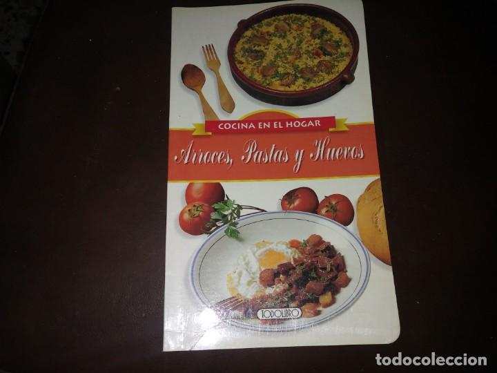 Colecionismo de Revistas e Jornais: Libro de comida COCINA EN EL HOGAR arroces pastas y huevos Todolibro