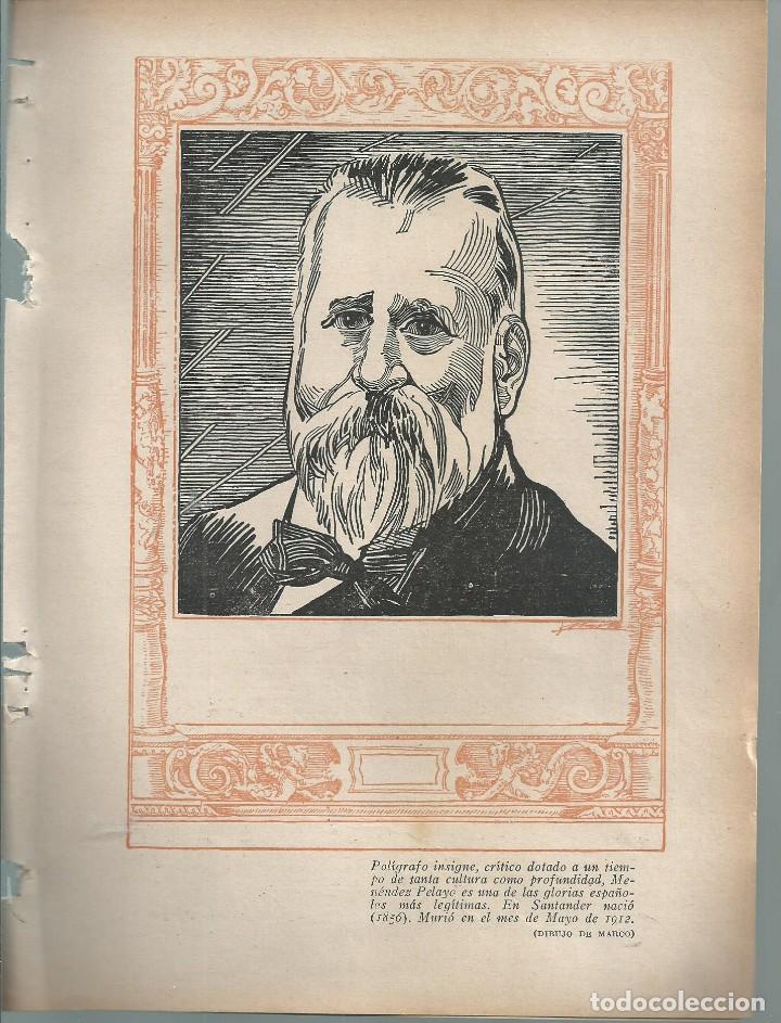 Collection Magazines and Newspapers: BYN 1 ENE 1928.N&ordm; 1911.SUELTOS: MENENDEZ Y PELAYO.POR LUIS MARTINEZ KLEISER ANTONIO LOPEZ MONIS.