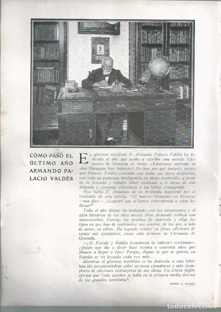 Collectionnisme de Revues et Journaux: BYN 1 ENE 1928.N&ordm; 1911.SUELTOS:ARMANDO PALACIO VALDES . RAMON MARTINEZ DE LA RIVA. FOTO MURO