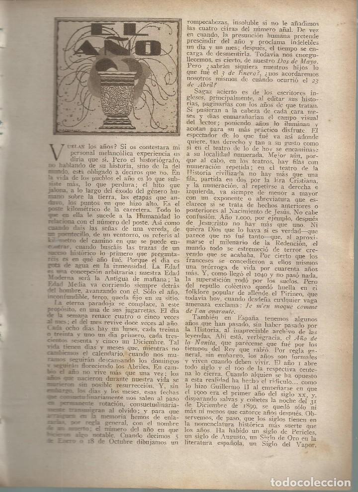 Collezionismo di Riviste e Giornali: BYN 1 ENE 1928.N&ordm; 1911.SUELTOS: F. DE LLANOS Y TORRIGLIA. EL A&Ntilde;O,DIBUJOS DE MASBERGER