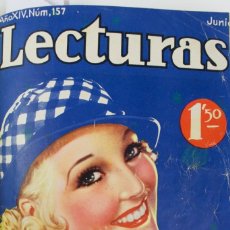 Coleccionismo de Revistas y Periódicos: *L-522. REVISTA LECTURAS, DESDE ENERO 1932 HASTA OCTUBRE 1936. NO COMPLETO.