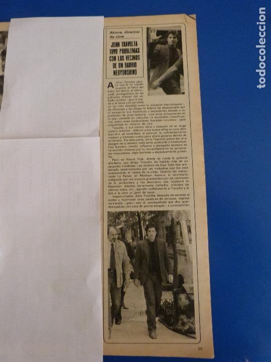 Coleccionismo de Revistas y Peri&oacute;dicos: RECORTE REPORTAJE CLIPPING DE JOHN TRAVOLTA REVISTA SEMANA N&ordm; 2318 P&Aacute;G 19