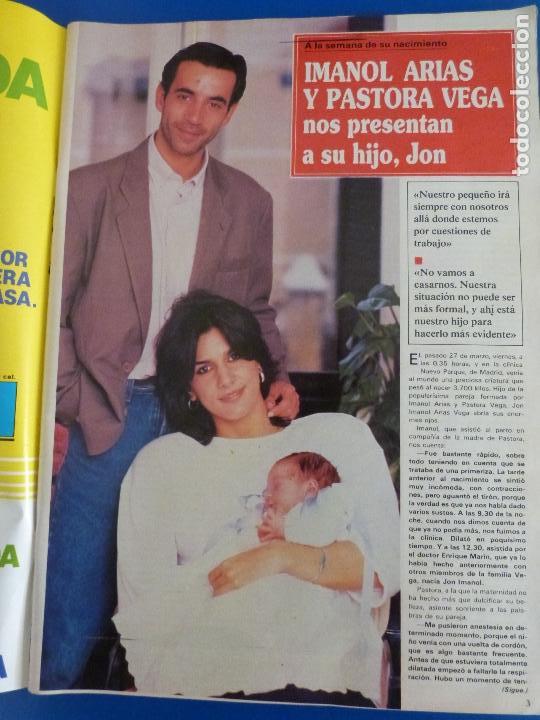 Coleccionismo de Revistas y Peri&oacute;dicos: RECORTE REPORTAJE CLIPPING DE IMANOL ARIAS PASTORA VEGA REVISTA SEMANA N&ordm; 2461 P&Aacute;G 3-5