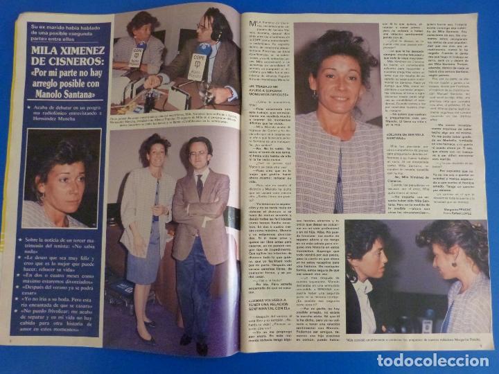 Collection Magazines and Newspapers: RECORTE REPORTAJE CLIPPING MILA XIMENEZ DE CISNEROS MANOLO SANTANA REVISTA SEMANA N&ordm; 2461 P&Aacute;G 8-9