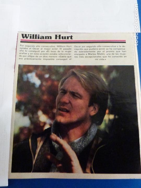 Coleccionismo de Revistas y Peri&oacute;dicos: RECORTE REPORTAJE CLIPPING DE WILLIAM HURT REVISTA SEMANA N&ordm; 2461 P&Aacute;G 113