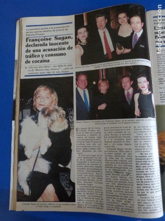 Coleccionismo de Revistas y Peri&oacute;dicos: RECORTE REPORTAJE CLIPPING DE FRAN&Ccedil;OISE SAGAN PALOMA PICASSO REVISTA SEMANA N&ordm; 2512 P&Aacute;G 44
