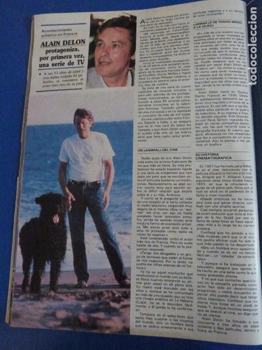 Coleccionismo de Revistas y Peri&oacute;dicos: RECORTE REPORTAJE CLIPPING DE ALAIN DELON A PLENO SOL REVISTA SEMANA N&ordm; 2512 P&Aacute;G 94