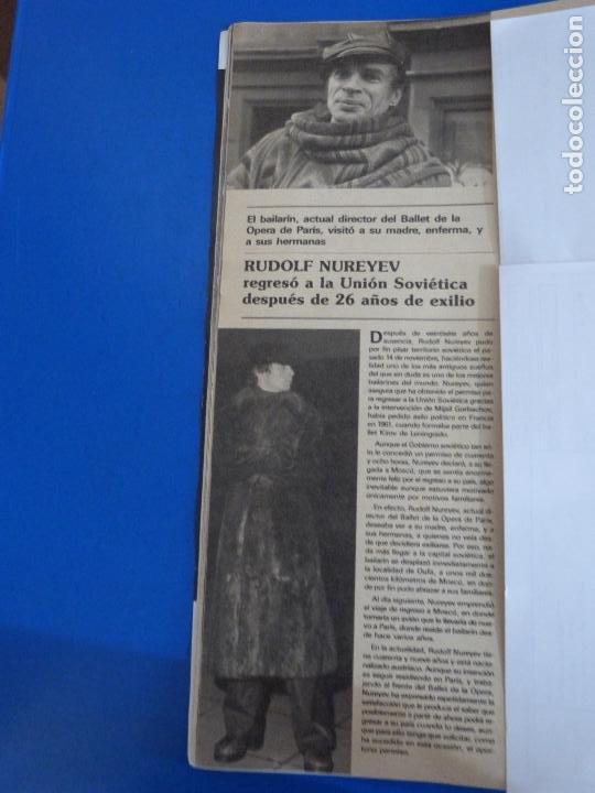 Coleccionismo de Revistas y Peri&oacute;dicos: RECORTE REPORTAJE CLIPPING DE RUDOLF NUREYEV BALLET OPERA PARIS REVISTA SEMANA N&ordm; 2493 P&Aacute;G 30