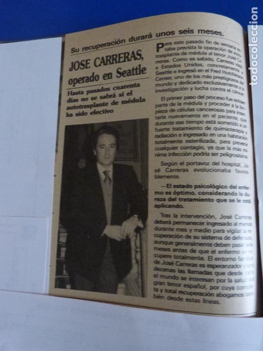 Coleccionismo de Revistas y Peri&oacute;dicos: RECORTE REPORTAJE CLIPPING DE JOSE CARRERAS OPERADO SEATLE REVISTA SEMANA N&ordm; 2493 P&Aacute;G 30