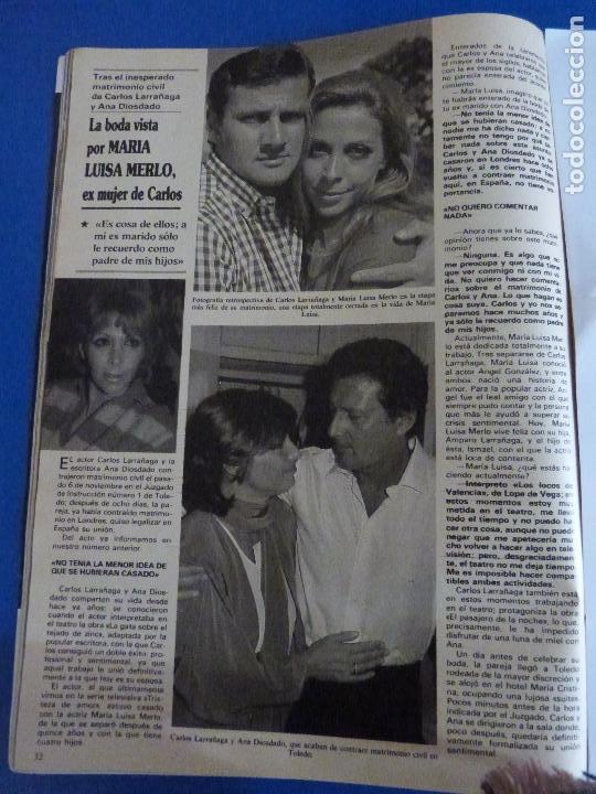 Coleccionismo de Revistas y Peri&oacute;dicos: RECORTE REPORTAJE CLIPPING DE MARIA LUISA MERLO CARLOS LARRA&Ntilde;AGA REVISTA SEMANA N&ordm; 2493 P&Aacute;G 32