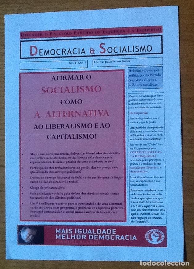 Coleccionismo de revistas y peri&oacute;dicos: Democracia & Socialismo 3. Portugal. Boletin editado por militantes do Partido Socialista