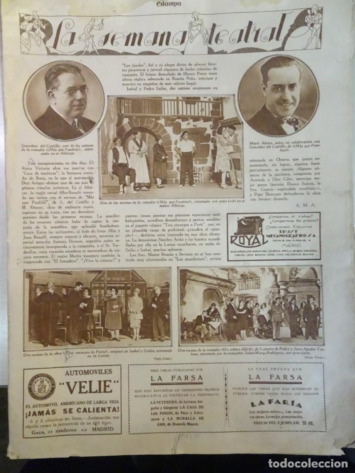 Coleccionismo de Revistas y Peri&oacute;dicos: ANTIGUA PUBLICACI&Oacute;N LA SEMANA TEATRAL, MUY ILUSTRADA, VER FOTOS