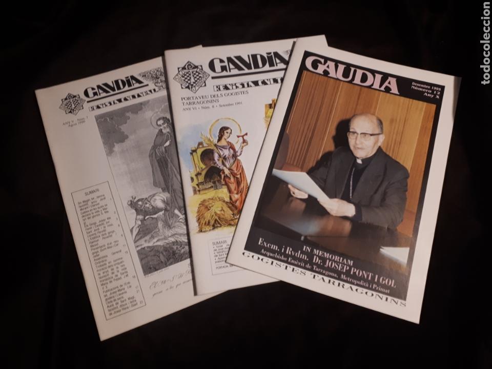 Coleccionismo de Revistas y Peri&oacute;dicos: Lote 3 revista Gaudia desembre 1995, setembre 1991, agost 1990