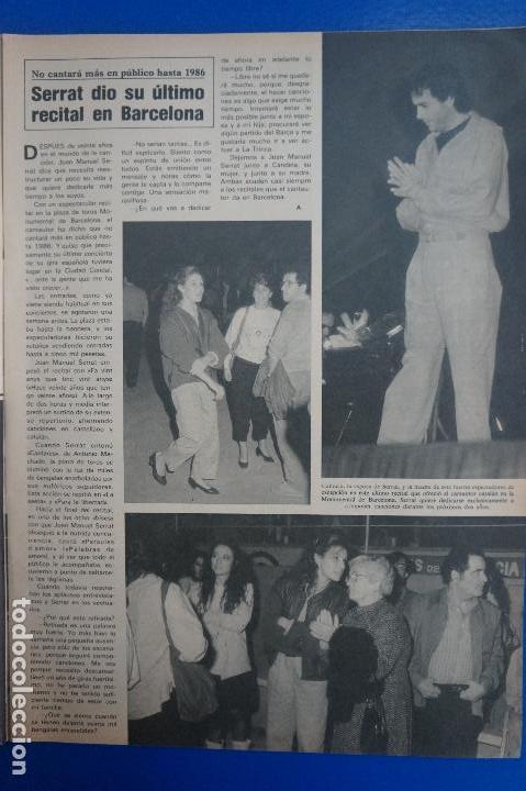Coleccionismo de Revistas y Peri&oacute;dicos: RECORTE REPORTAJE CLIPPING DE JOAN MANUEL SERRAT REVISTA SEMANA N&ordm; 2331 P&Aacute;G 41 L50