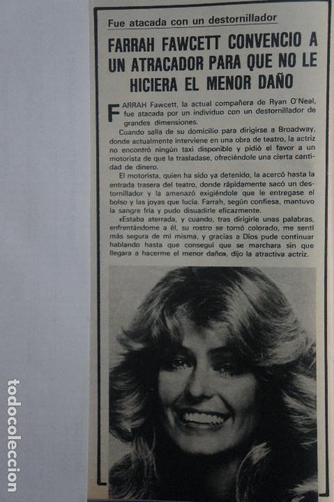Coleccionismo de Revistas y Peri&oacute;dicos: RECORTE REPORTAJE CLIPPING DE FARRAH FAWCETT ANGELES DE CHARLIE REVISTA SEMANA N&ordm; 2331 P&Aacute;G 104 L50