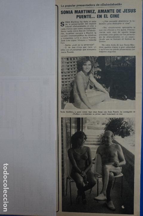 Coleccionismo de Revistas y Peri&oacute;dicos: RECORTE REPORTAJE CLIPPING DE SONIA MARTINEZ JESUS PUENTE DABADABADA REVISTA SEMANA N&ordm; 2320 P&Aacute;G 21