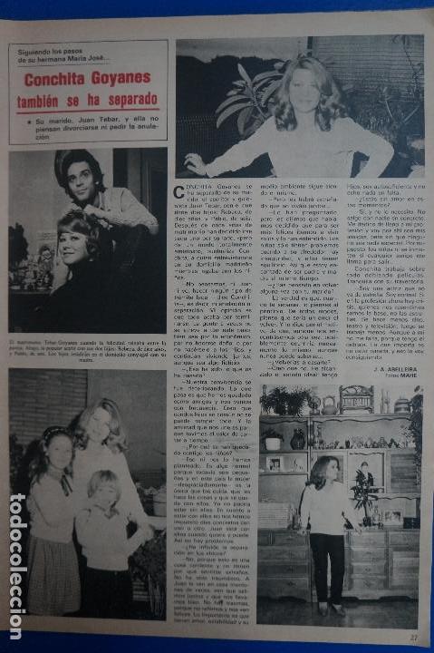 Coleccionismo de Revistas y Peri&oacute;dicos: RECORTE REPORTAJE CLIPPING DE CONCHITA GOYANES SEPARACION JUAN TEBAR REVISTA SEMANA N&ordm; 2320 P&Aacute;G 27