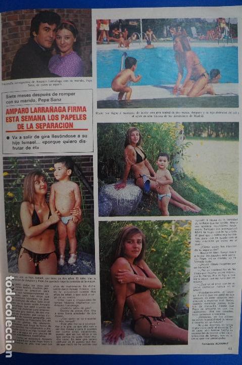 Coleccionismo de Revistas y Peri&oacute;dicos: RECORTE REPORTAJE CLIPPING DE AMPARO LARRA&Ntilde;AGA PEPE SANZ SEPARACION REVISTA SEMANA N&ordm; 2320 P&Aacute;G 61
