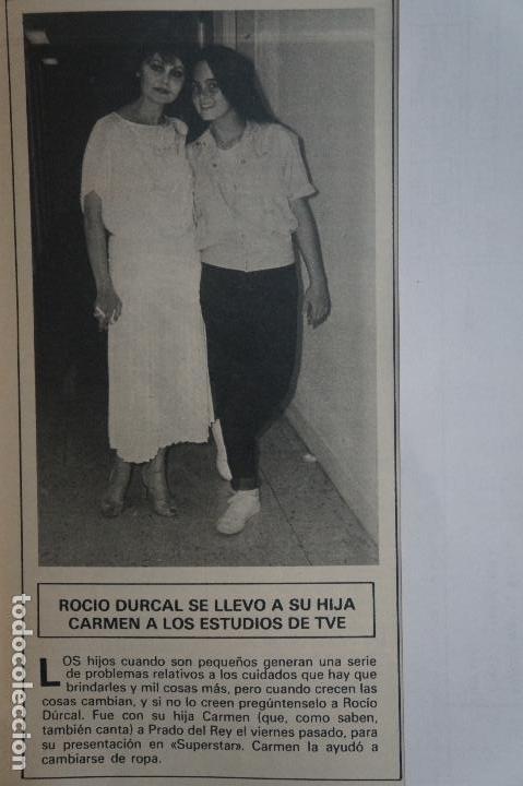Coleccionismo de Revistas y Peri&oacute;dicos: RECORTE REPORTAJE CLIPPING DE ROCIO DURCAL CARMEN REVISTA SEMANA N&ordm; 2320 P&Aacute;G 77