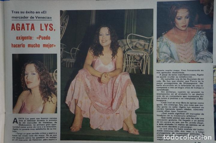 Coleccionismo de Revistas y Peri&oacute;dicos: RECORTE REPORTAJE CLIPPING DE AGATA LYS REVISTA SEMANA N&ordm; 2174 P&Aacute;G 31 L54