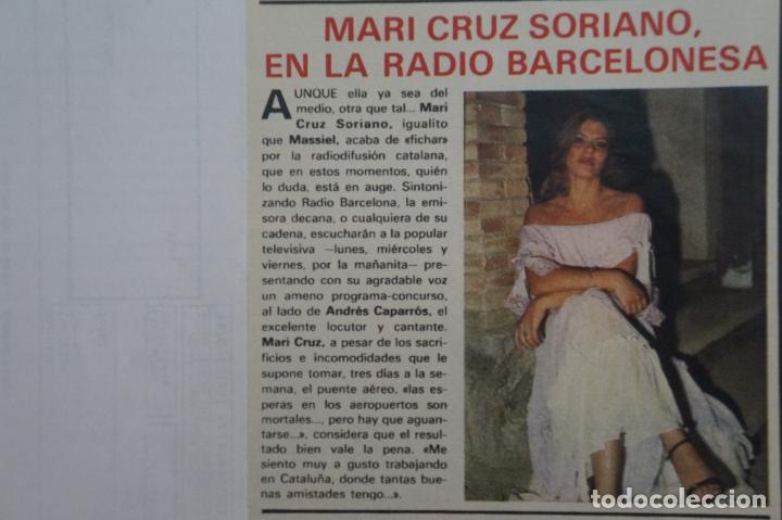 Coleccionismo de Revistas y Peri&oacute;dicos: RECORTE REPORTAJE CLIPPING DE MARI CRUZ SORIANO REVISTA SEMANA N&ordm; 2174 P&Aacute;G 53 L54