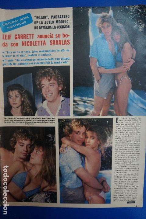 Coleccionismo de Revistas y Peri&oacute;dicos: RECORTE REPORTAJE CLIPPING LEIF GARRETT BODA NICOLETTA SAVALAS KOJAK REVISTA SEMANA N&ordm; 2200 P&Aacute;G 3-4