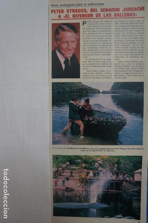 Coleccionismo de Revistas y Peri&oacute;dicos: RECORTE REPORTAJE CLIPPING PETER STRAUSS DEFENSOR DE LAS BALLENAS REVISTA SEMANA N&ordm; 2200 P&Aacute;G 59