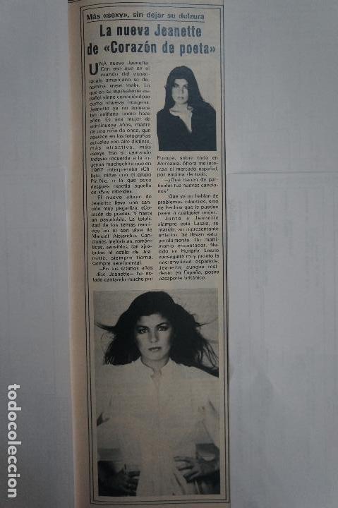 Coleccionismo de Revistas y Peri&oacute;dicos: RECORTE REPORTAJE CLIPPING DE JEANETTE REVISTA SEMANA N&ordm; 2161 P&Aacute;G 77 L54