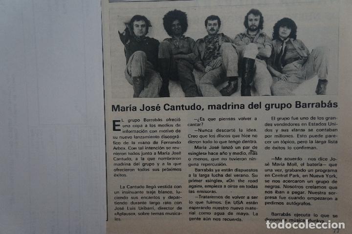 Coleccionismo de Revistas y Peri&oacute;dicos: RECORTE REPORTAJE CLIPPING DE MARIA JOSE CANTUDO BARRABAS REVISTA SEMANA N&ordm; 2161 P&Aacute;G 77 L54