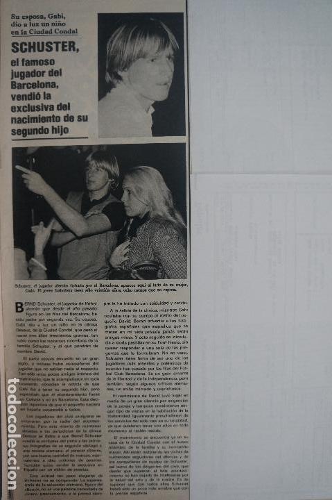 Coleccionismo de Revistas y Peri&oacute;dicos: RECORTE REPORTAJE CLIPPING DE BERND SCHUSTER FC BARCELONA REVISTA SEMANA N&ordm; 2173 P&Aacute;G 15 L54