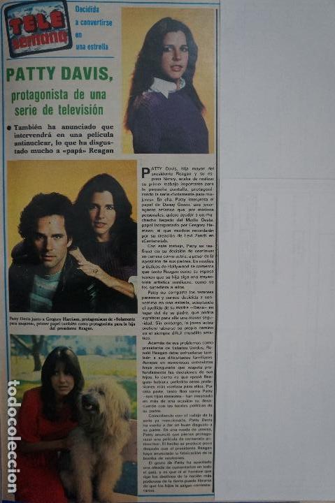 Coleccionismo de Revistas y Peri&oacute;dicos: RECORTE REPORTAJE CLIPPING DE PATTY DAVIS GREGORY HARRISON REVISTA SEMANA N&ordm; 2173 P&Aacute;G 71 L54