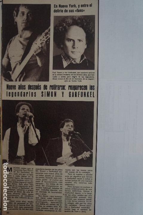 Coleccionismo de Revistas y Peri&oacute;dicos: RECORTE REPORTAJE CLIPPING DE SIMON Y GARFUNKEL REVISTA SEMANA N&ordm; 2173 P&Aacute;G 80 L54