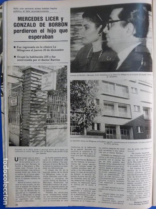 Coleccionismo de Revistas y Peri&oacute;dicos: RECORTE REPORTAJE CLIPPING DE MERCEDES LICER GONZALO DE BORBON REVISTA SEMANA N&ordm; 2342 P&Aacute;G 28 L50