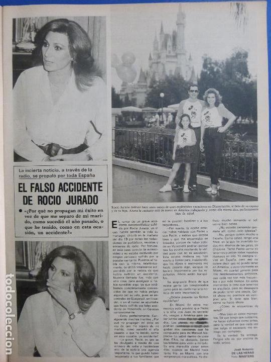 Coleccionismo de Revistas y Peri&oacute;dicos: RECORTE REPORTAJE CLIPPING DE ROCIO JURADO REVISTA SEMANA N&ordm; 2342 P&Aacute;G 33 L50