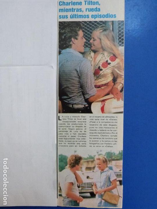 Coleccionismo de Revistas y Peri&oacute;dicos: RECORTE REPORTAJE CLIPPING DE CHARLENE TILTON DALLAS REVISTA SEMANA N&ordm; 2347 P&Aacute;G 61 L50