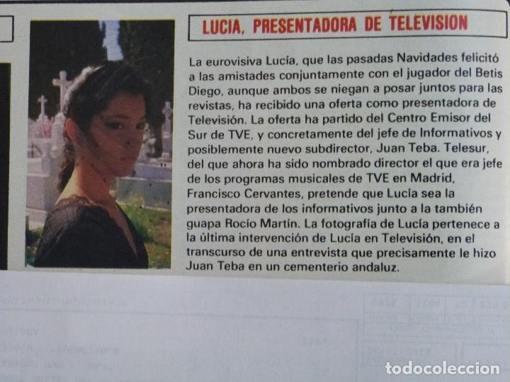 Coleccionismo de Revistas y Peri&oacute;dicos: RECORTE REPORTAJE CLIPPING DE LUCIA EUROVISION REVISTA SEMANA N&ordm; 2347 P&Aacute;G 88 L50