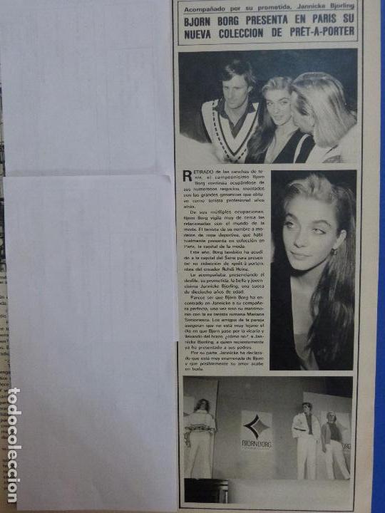 Coleccionismo de Revistas y Peri&oacute;dicos: RECORTE REPORTAJE CLIPPING DE BJORN BORG PRET A PORTER REVISTA SEMANA N&ordm; 2348 P&Aacute;G 17 L50