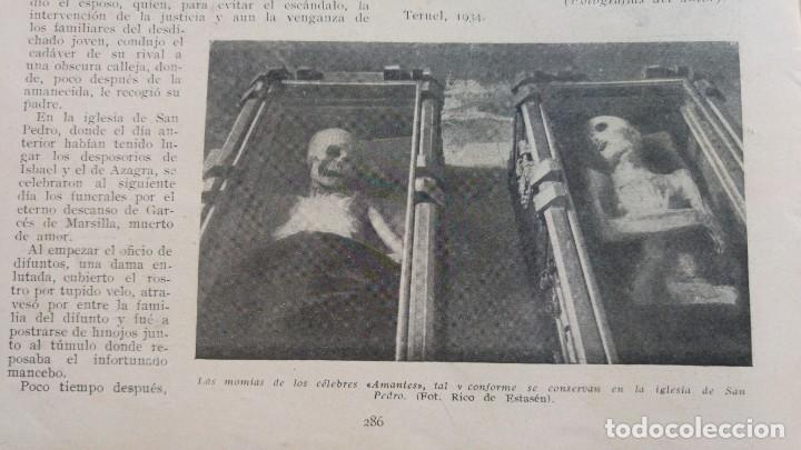 Collection Magazines and Newspapers: MOMIA AMANTES DE TERUEL NURIA CABALLEROS SANTO SEPULCRO TOLEDO MONTALEGRE SAN BRUNO REVISTA 1934