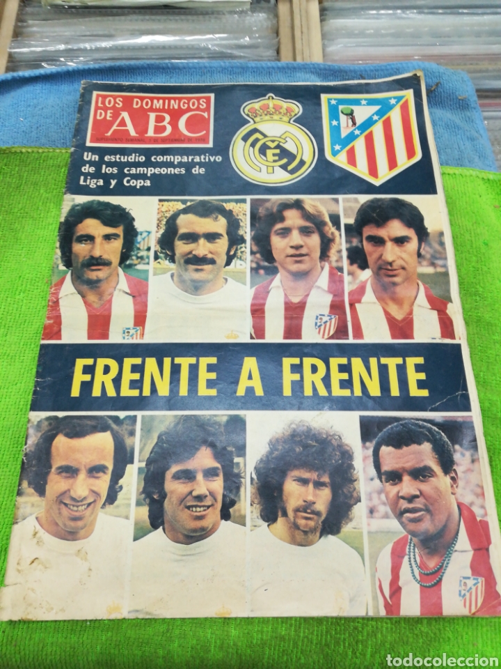 Coleccionismo de Revistas y Peri&oacute;dicos: Los domingos de abc septiembre de 1976 real Madrid atletico de Madrid frente a frente