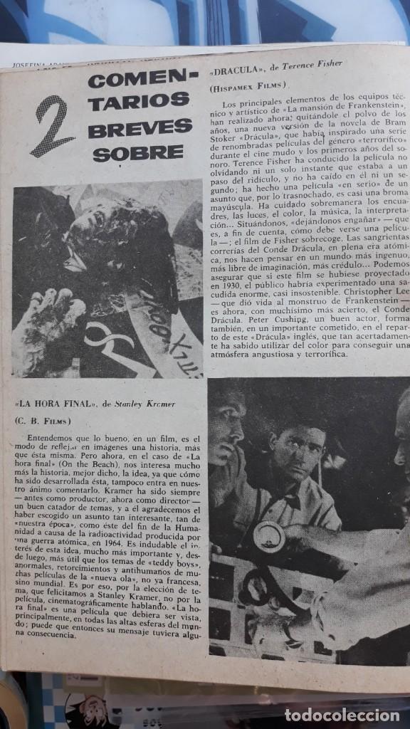 Coleccionismo de revistas y peri&oacute;dicos: peter cushing dracula christopher lee gregory peck - Foto 1