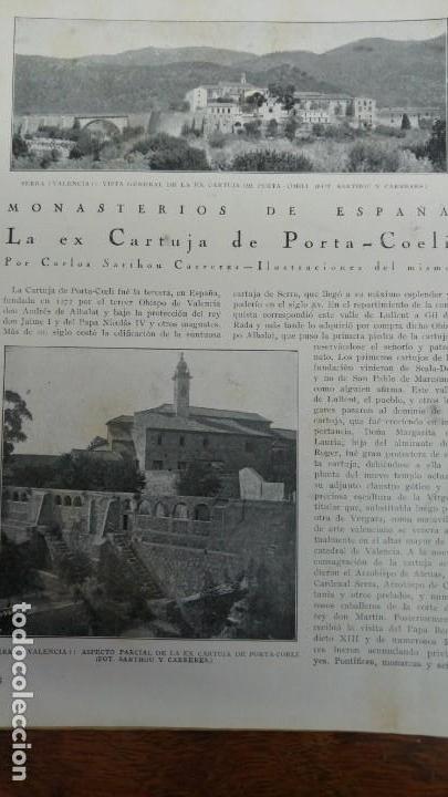 Coleccionismo de Revistas y Peri&oacute;dicos: CARTUJA PORTA-COELI SERRA VALENCIA ALFOSO XIII VISITA LOYOLA SITGES FANGAR TAMARITE DE LITERA 1926