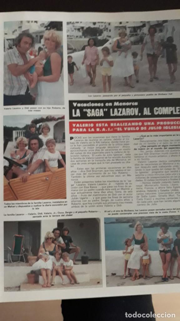 Coleccionismo de Revistas y Peri&oacute;dicos: VALERIO LAZAROV DIDI SHERMAN MENORCA EL VUELO DE JULIO IGLESIAS