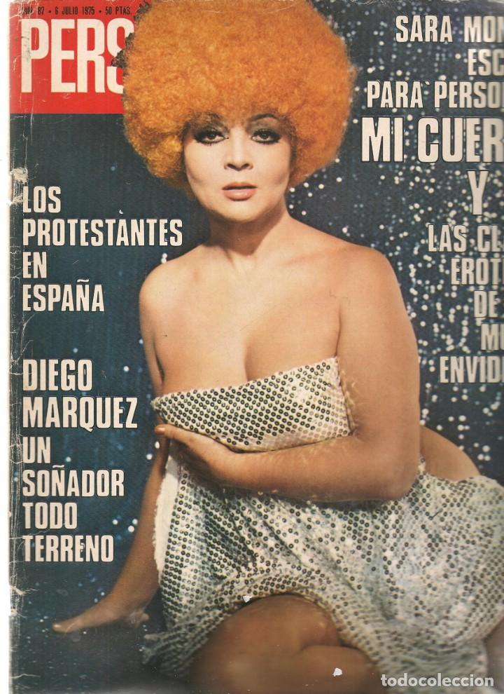 Coleccionismo de revistas y peri&oacute;dicos: REVISTA: PERSONAS. N&ordm; 87. POSTER CENTRAL: SARA MONTIEL.  6 JULIO 1975. (RF.MA) &Ntilde;6