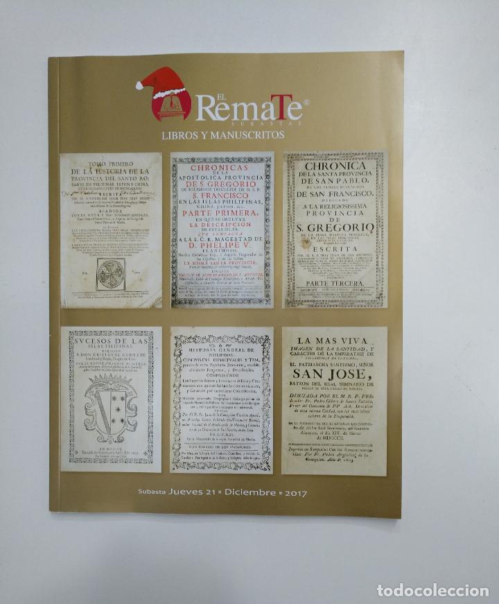 Coleccionismo de revistas y peri&oacute;dicos: EL REMATE SUBASTAS. LIBROS Y MANUSCRITOS. SUBASTA JUEVES 21 DE DICIEMBRE DE 2017. TDKR36