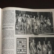 Coleccionismo de Revistas y Periódicos: 1980 MISS TURISMO ROQUETAS DE MAR. Lote 401189704