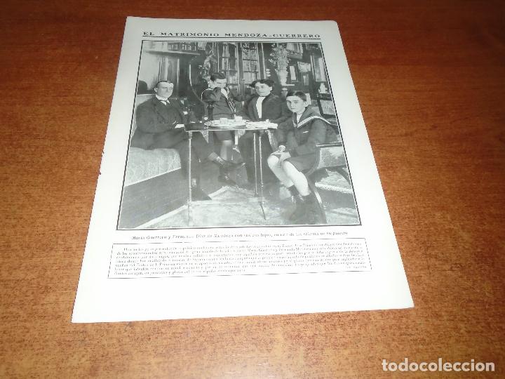 Collection Magazines and Newspapers: RETAL 1911: MAR&Iacute;A GUERRERO Y FERNANDO D&Iacute;AZ DE MENDOZA EN SU PALACIO - INUNDACIONES EN NANTES FRANCIA