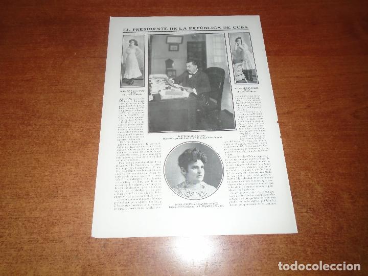 Coleccionismo de Revistas y Peri&oacute;dicos: JOS&Eacute; MIGUEL G&Oacute;MEZ PRESIDENTE DE CUBA - TEATRO APOLO EL TRUST DE LOS TENORIOS