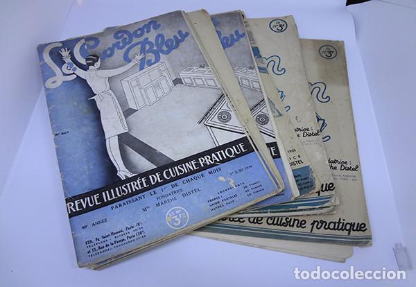 Coleccionismo de revistas y peri&oacute;dicos: 4 n&uacute;meros de la revista de cocina Le Cordon Bleu (a&ntilde;os 30)