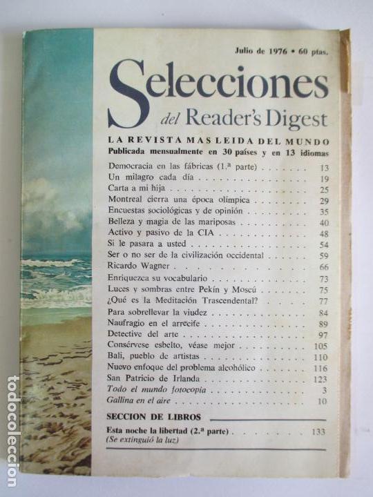 Coleccionismo de Revistas y Peri&oacute;dicos: SELECCIONES DEL READER`S DIGEST. LA REVISTA M&Aacute;S LE&Iacute;DA DEL MUNDO. JULIO DE 1976. N&ordm; 428